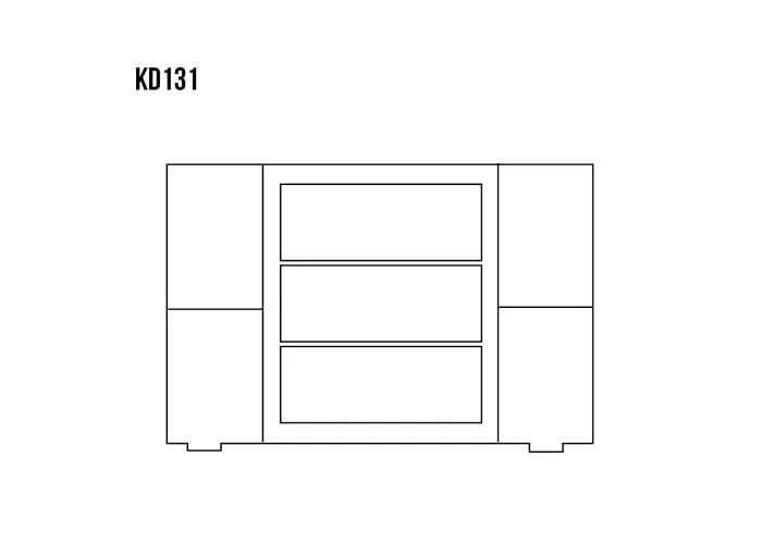 Komoda kombinovaná z masivní borovice KD131
