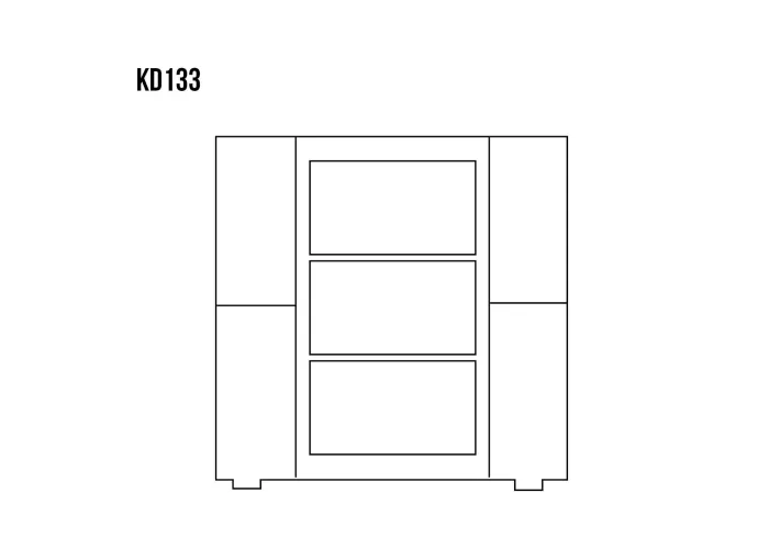 Komoda kombinovaná z masivní borovice KD133