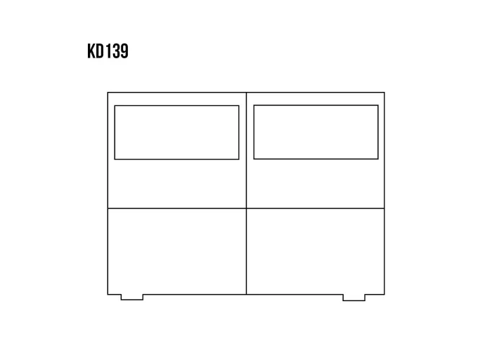 Komoda kombinovaná z masivní borovice KD139