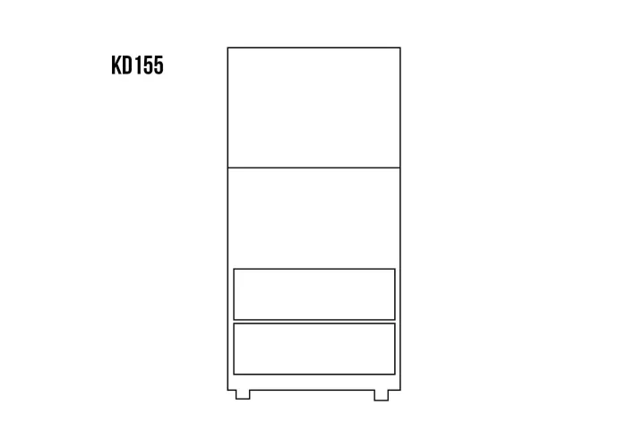 Komoda kombinovaná z masivní borovice KD155