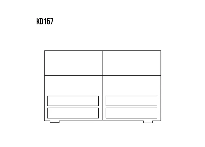 Komoda kombinovaná z masivní borovice KD157