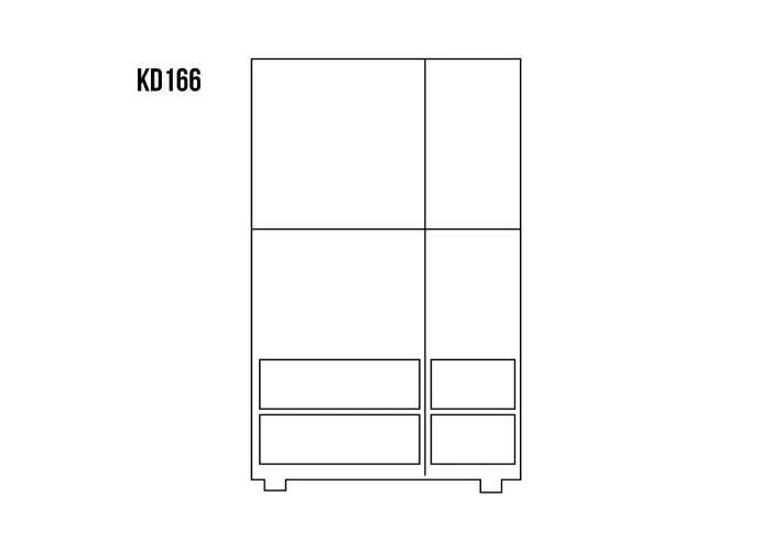 Komoda kombinovaná z masivní borovice KD166