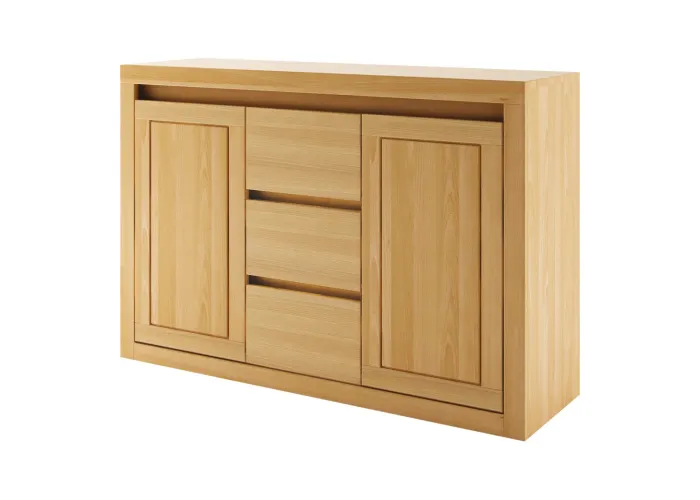 Komoda kombinovaná z přírodního buku KD413
