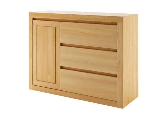 Komoda kombinovaná z přírodního buku KD415