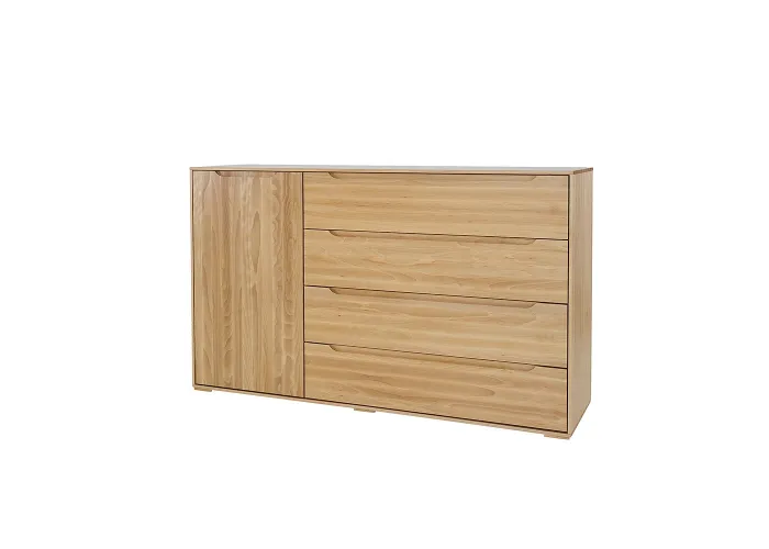 Komoda kombinovaná z přírodního buku KD423