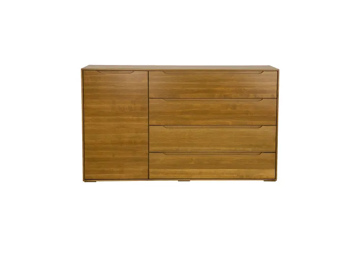 Komoda kombinovaná z přírodního buku KD423