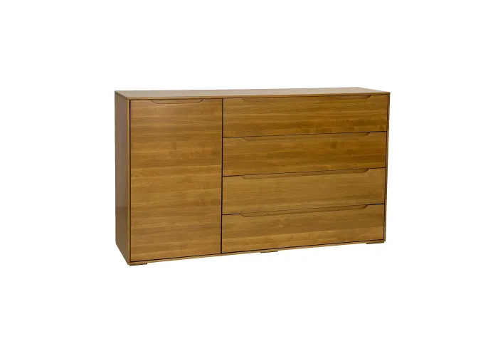 Komoda kombinovaná z přírodního buku KD423
