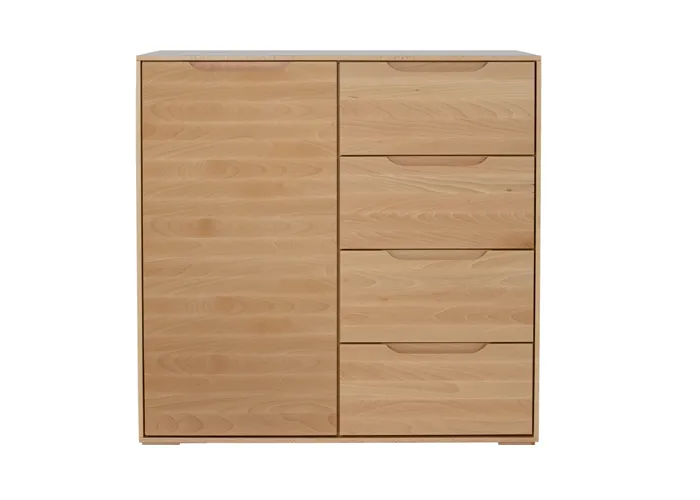 Komoda kombinovaná z přírodního buku KD426