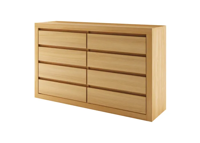 Komoda kombinovaná z přírodního dubu KD306