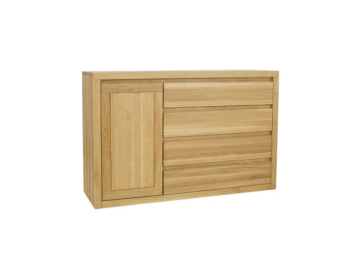 Komoda kombinovaná z přírodního dubu KD308