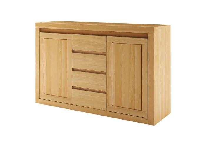 Komoda kombinovaná z přírodního dubu KD309