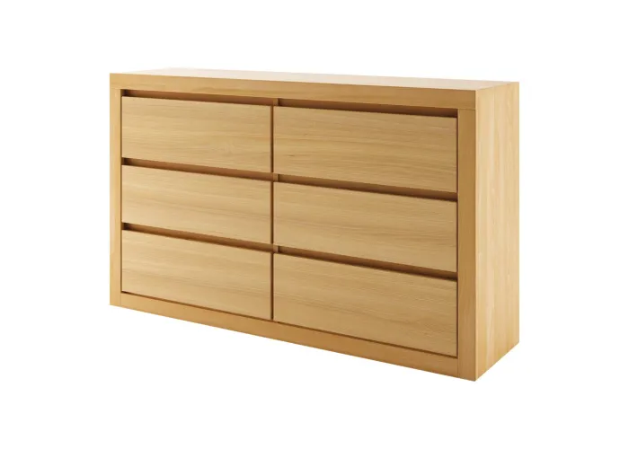 Komoda kombinovaná z přírodního dubu KD312