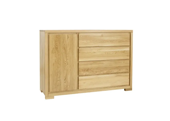 Komoda kombinovaná z přírodního dubu KD358