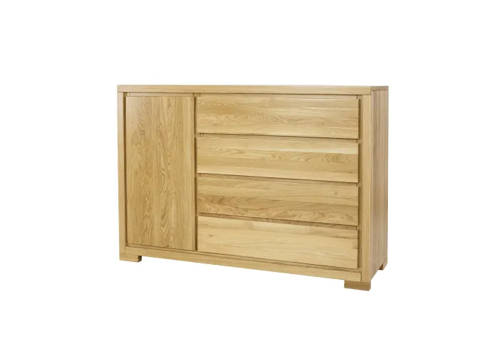 Komoda kombinovaná z přírodního dubu KD358