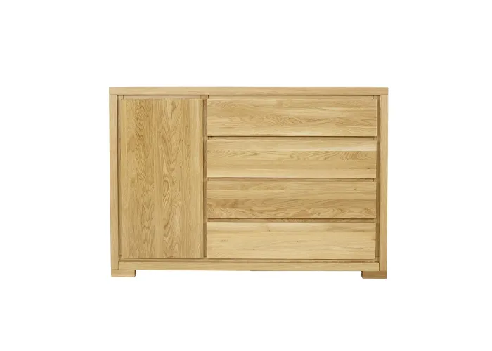 Komoda kombinovaná z přírodního dubu KD358
