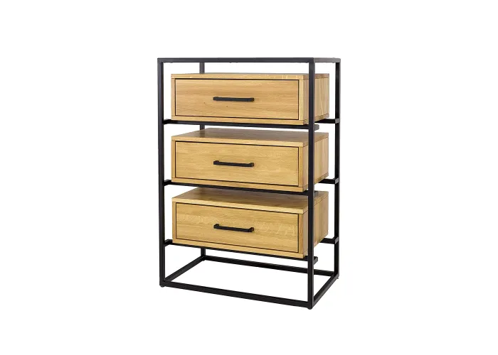 Komoda kombinovaná z přírodního dubu KD370